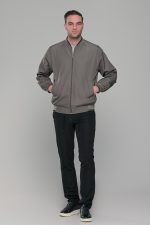 Χακί ανδρικό ανοιξιάτικο μπουφάν - Slim fit - Image 9