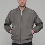 Χακί ανδρικό ανοιξιάτικο μπουφάν - Slim fit