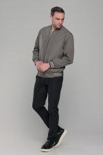 Χακί ανδρικό ανοιξιάτικο μπουφάν - Slim fit - Image 6