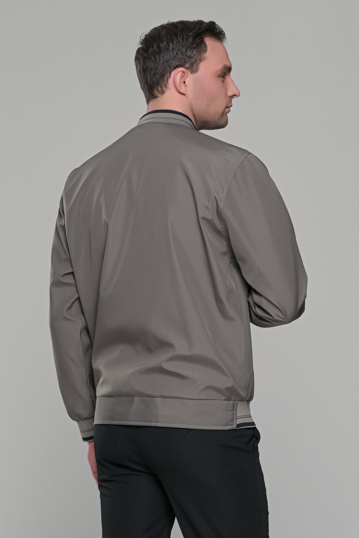 Χακί ανδρικό ανοιξιάτικο μπουφάν - Slim fit - Image 10