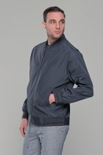 Μπλε ανδρικό ανοιξιάτικο μπουφάν - Slim fit - Image 7