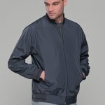 Μπλε ανδρικό ανοιξιάτικο μπουφάν - Slim fit