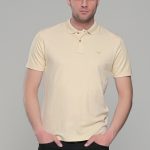 Μπεζ ανδρικό πόλο μπλουζάκι μοντάλ Massaro- Classic Fit