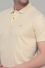 Μπεζ ανδρικό πόλο μπλουζάκι μοντάλ Massaro- Classic Fit - Image 2