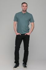 Πράσινο ανδρικό πόλο μπλουζάκι μοντάλ Massaro- Classic Fit - Image 7