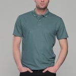 Πράσινο ανδρικό πόλο μπλουζάκι μοντάλ Massaro- Classic Fit