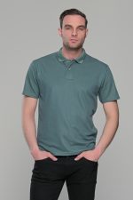 Πράσινο ανδρικό πόλο μπλουζάκι μοντάλ Massaro- Classic Fit