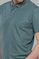 Πράσινο ανδρικό πόλο μπλουζάκι μοντάλ Massaro- Classic Fit - Image 2