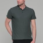 Πράσινο χακί ανδρικό μονόχρωμο πόλο πικέ μπλουζάκι Paparazzi- Classic Fit
