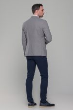 Λινό γκρι ανδρικό σακάκι καλοκαιρινό AM- slim fit - Image 10