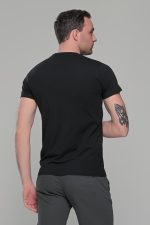 Μαύρο κοντομάνικο t-shirt ανδρικό μπλουζάκι με στάμπα - Image 7