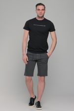 Μαύρο κοντομάνικο t-shirt ανδρικό μπλουζάκι με στάμπα - Image 6