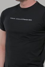 Μαύρο κοντομάνικο t-shirt ανδρικό μπλουζάκι με στάμπα - Image 2