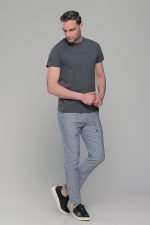 Σκούρο γκρι κοντομάνικο t-shirt ανδρικό μπλουζάκι με στάμπα - Image 6