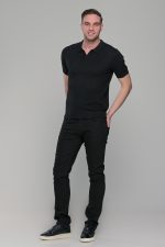 Μαύρο ανδρικό τζιν με ελαστικό Indicode – Straight fit - Image 5