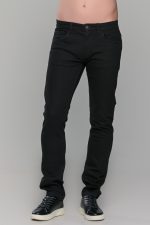 Μαύρο ανδρικό τζιν με ελαστικό Indicode – Straight fit