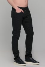 Μαύρο ανδρικό τζιν με ελαστικό Indicode – Straight fit - Image 4