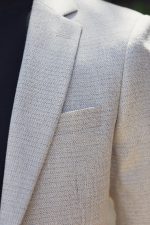 Μπεζ ανδρικό σακάκι καλοκαιρινό AM- slim fit - Image 2