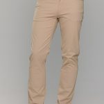 Καλοκαιρινό ανδρικό chino παντελόνι μπεζ - Slim fit