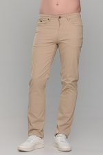 Καλοκαιρινό ανδρικό chino παντελόνι μπεζ - Slim fit